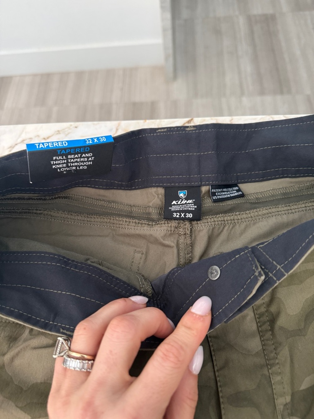 KÜHL Camo Cargo Pants 32x30 Olive Green Tactical Utility Pants - Picture 4 of 4